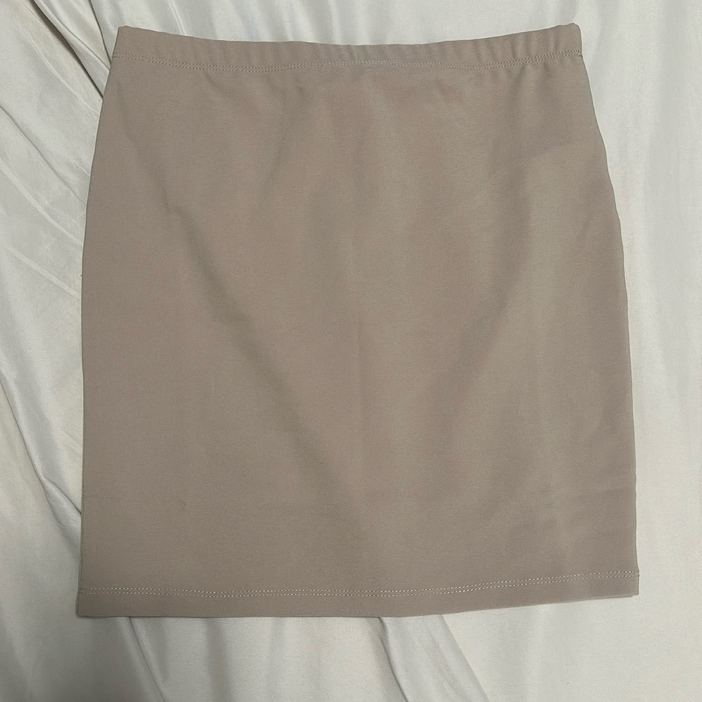 NWOT Tan mini skirt medium